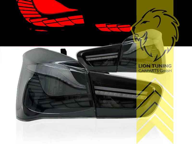 LT LED DRL Laser Line Lightbar Rear Lights Tail Lamps BMW 1 Series F20 F21 15-19 LCI Black LHD