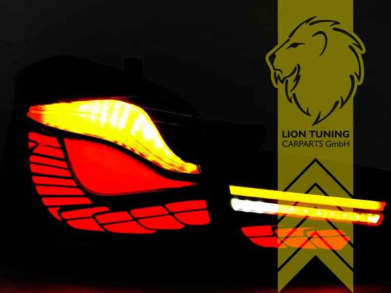 LTG Pair of Light Bar LED OLED Rear Lights for BMW 1 Series F20 F21 LCI – Black