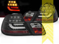 LTG Pair LED Rear Lights Taillights for BMW 3 Series E46 Coupe Pre-Facelift 04/1999 - 02/2003 – Black