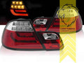 LTG Pair LED Rear Lights Taillights for BMW 3 Series E46 Coupe Pre-Facelift 04/1999 - 02/2003 – Red / White / Chrome