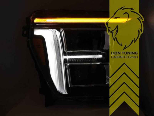 EXPORT ONLY – Full LED Headlights with LED DRL for Ford USA F-150 MK14 08/2020 - Present Black