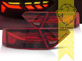 LTG Light Bar LED Taillights Rear Lights for Audi A5 8T 8F Coupe Cabrio Sportback - Red (Pair)