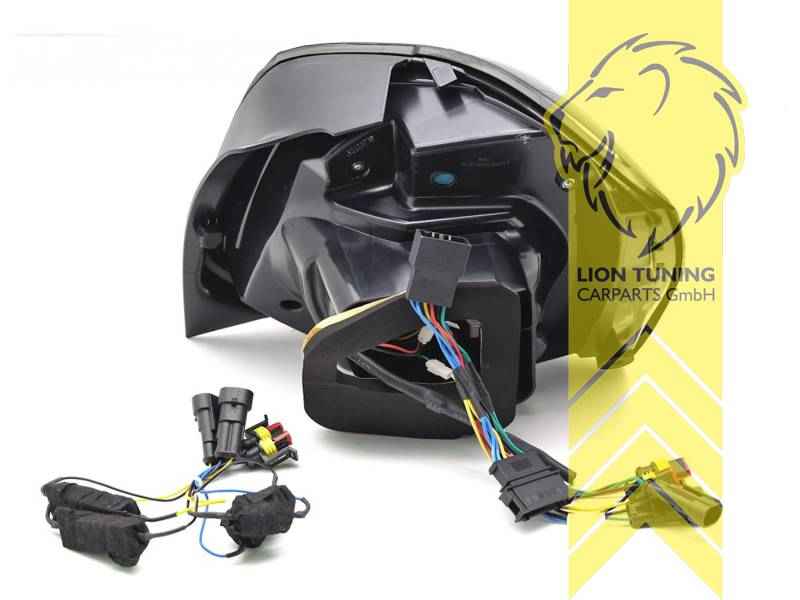 LTG Light Bar LED Taillights Rear Lights for VW Polo 6R 6C - Smoke (Pair)