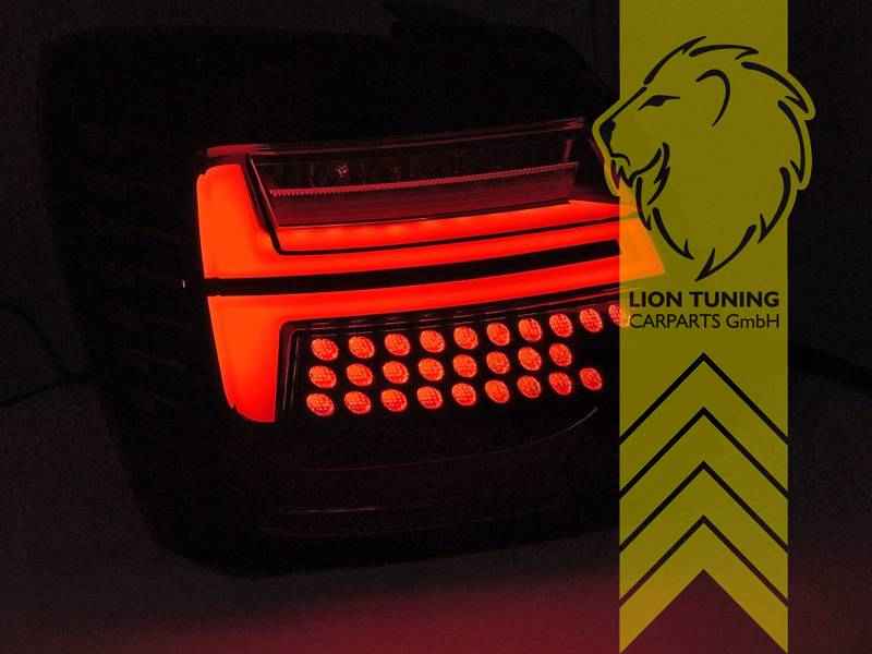 LTG Light Bar LED Taillights Rear Lights for VW Polo 6R 6C - Smoke (Pair)