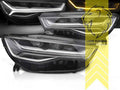LTG Full LED Headlights Genuine DRL for Audi A6 C7 4G Sedan Avant - Black (Pair) LHD