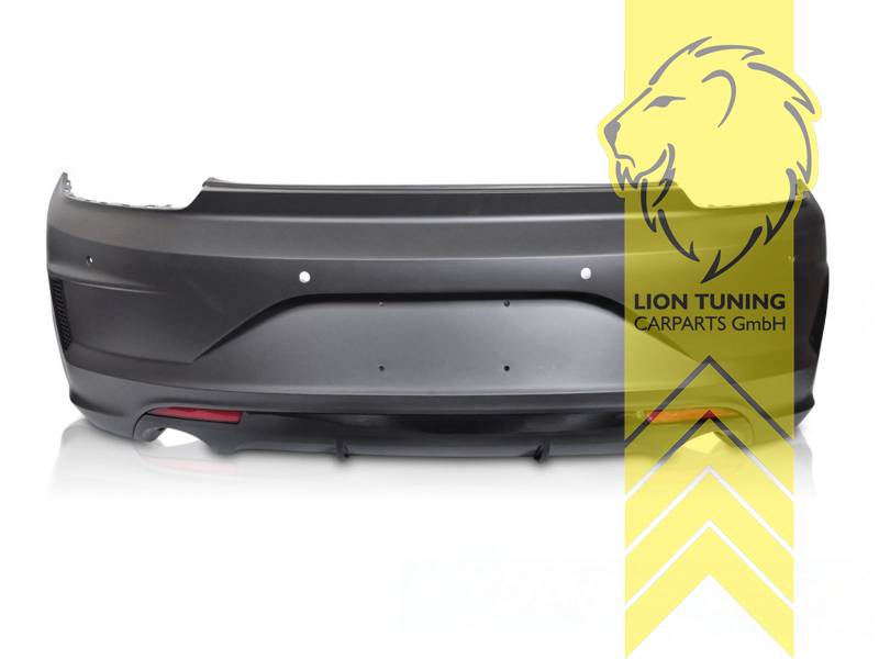 Three-quarter view of VW Scirocco 3 rear bumper with PDC