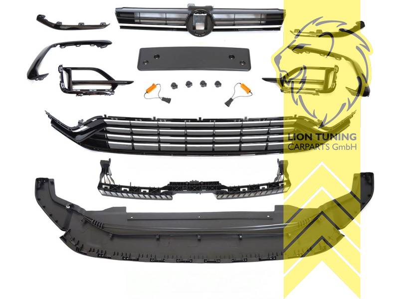 Primed front bumper for Volkswagen Golf 7 facelift Saloon and Variant