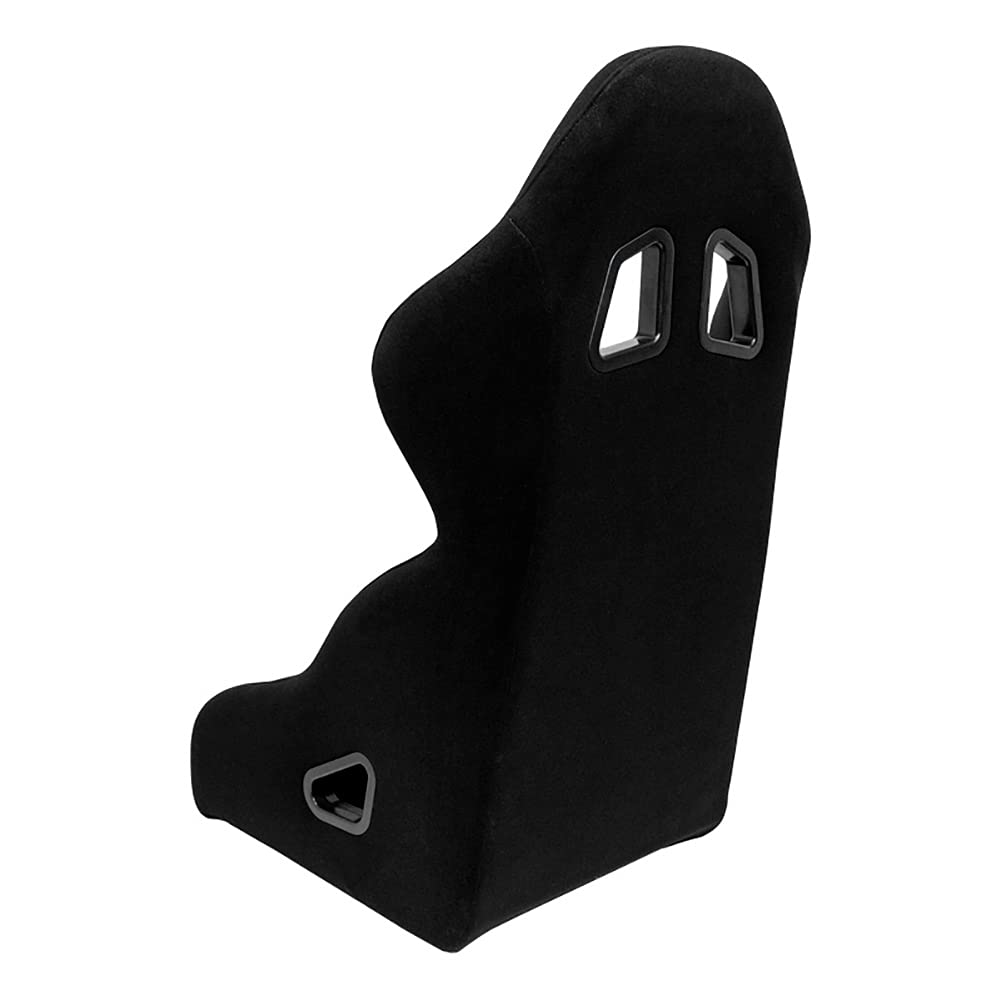 AutoStyle Sport seat 'Classic' - Black Synthetic leather - Non-reclinable back-rest - incl. slides