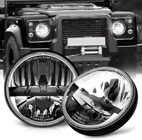 CO LIGHT 2pcs 7 Inch LED Headlights Hi/Lo Beam 7’’ Round Headlight H6024 LED Headlight Replacement Compatible withS2 for Wrangler JK CJ TJ