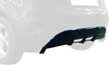 Motordrome Rear bumper skirt (Diffusor) compatible with Ford Fiesta VII 2008-2017 (ABS)