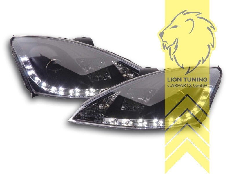 LT LED DRL Headlights Ford Focus 1 MK1 DAW DBW DFW DNW HB SW 01-04 Facelift LHD