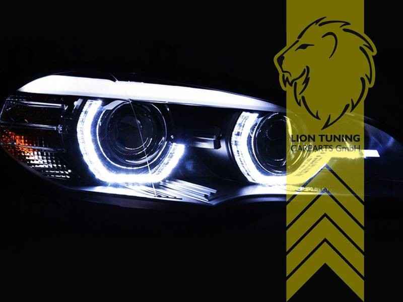 LT  Pair LED DRL Lightbar XENON AFS Headlights BMW X5 E70 07-13 chrome LHD