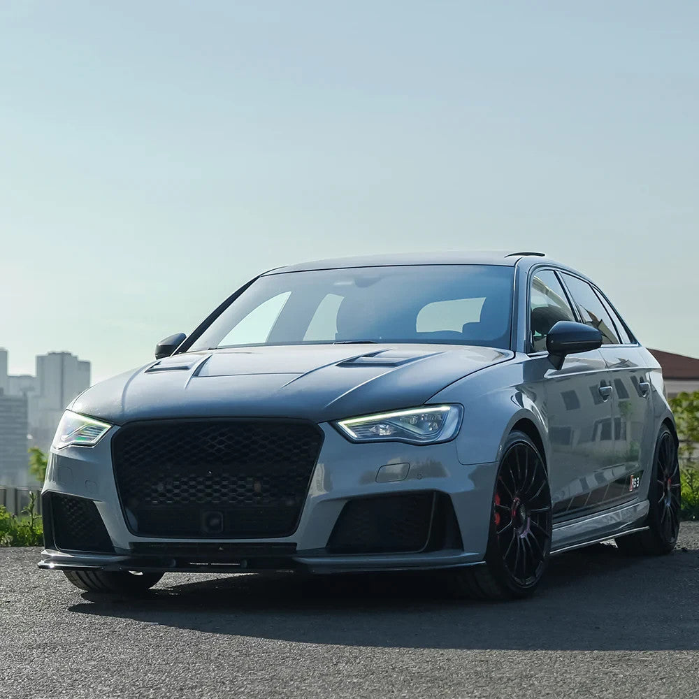 OW Front Bumper Lip Splitter AUDI RS3 8V 15-16 Sportback Gloss Black