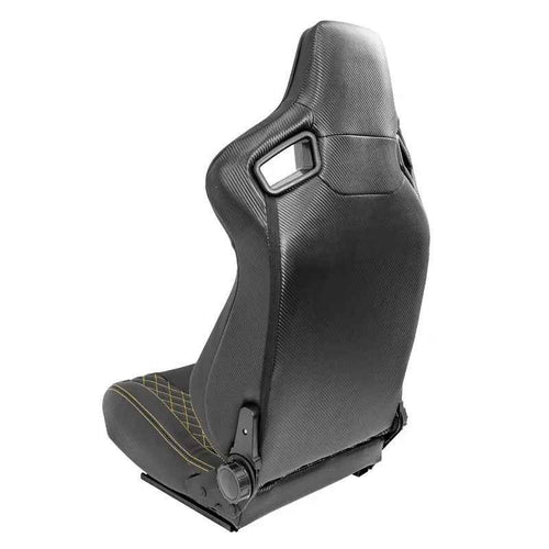 ATST x1 AK Universal Bucket Seat Quilted Yellow Diamond Stitch + slides