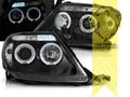 LTG LED Halo DRL Headlights Toyota Hilux Pick-up 3 KUN 05-11 Black EXPORT ONLY