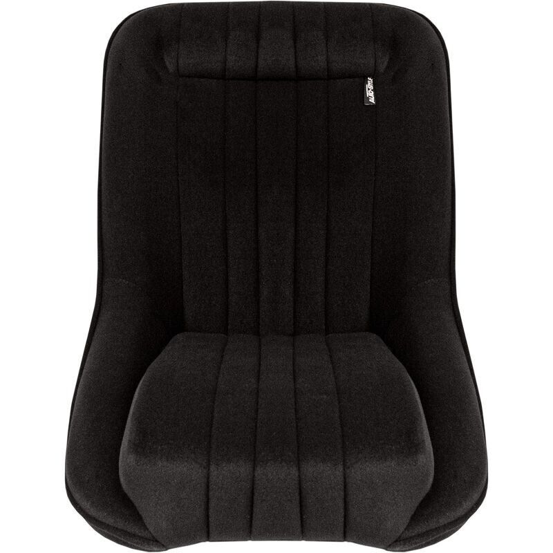 AS x1 Classic Car Retro Kit Sports Fixed Back Bucket Seat Black Fabric + slides