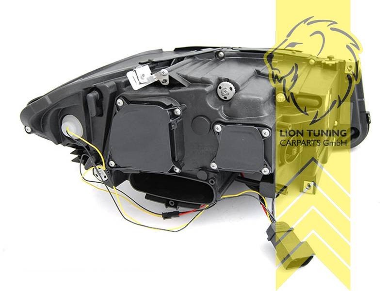 LT LED DRL Lightbar Headlights BMW F10 Limo F11 Touring LCI black Xenon LHD