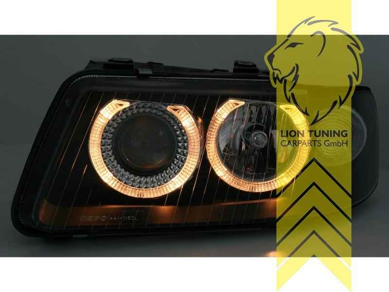 LTG Pair DEPO LED DRL Halo Headlights Audi A3 8L Facelift 00-03 Facelift LHD