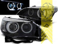 LT Pair Aftermarket LED DRL Halo Headlights BMW X3 F25 10-14 black LHD
