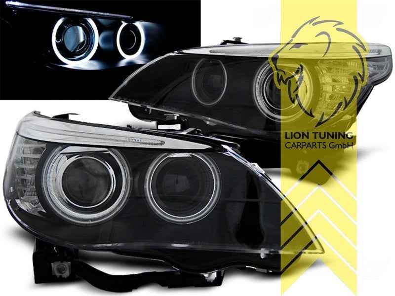 LT Pair Aftermarket LED DRL Halo Headlights BMW X3 F25 10-14 black LHD