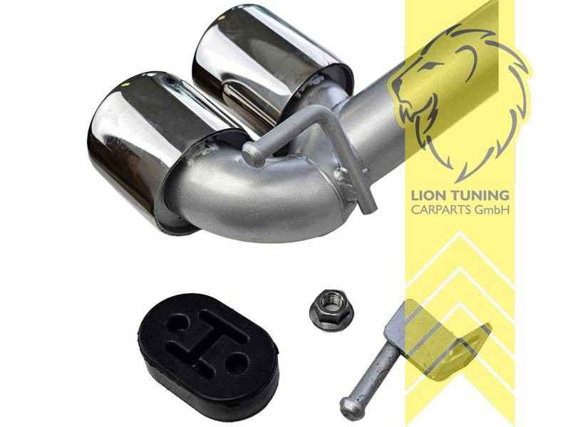 LTG Stainless steel exhaust tailpipe 4 Quad Pipe BMW 3 & 4 F30 F31 F32 F33 F36