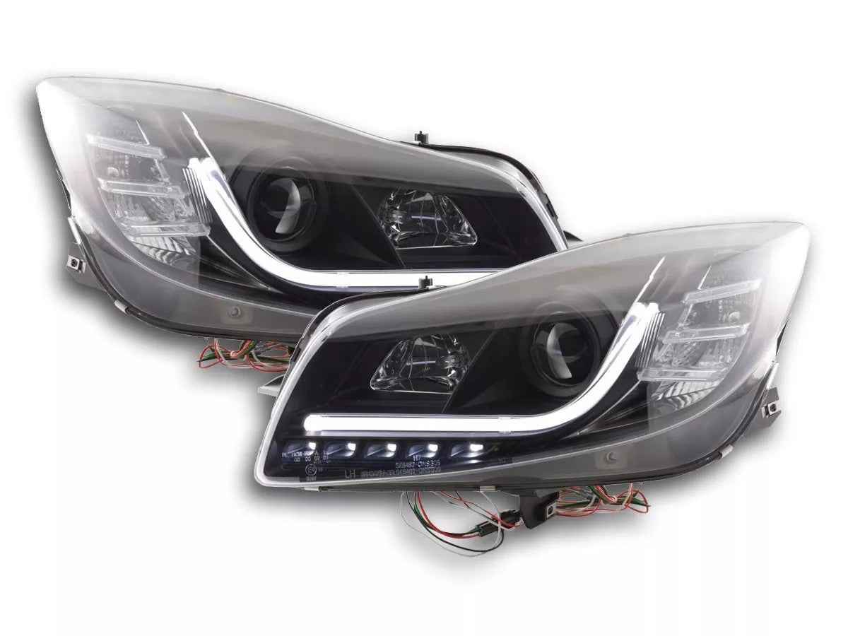 FK Pair LED DRL Halo Lightbar Headlights Opel Vauxhall Insignia 08-13 LHD