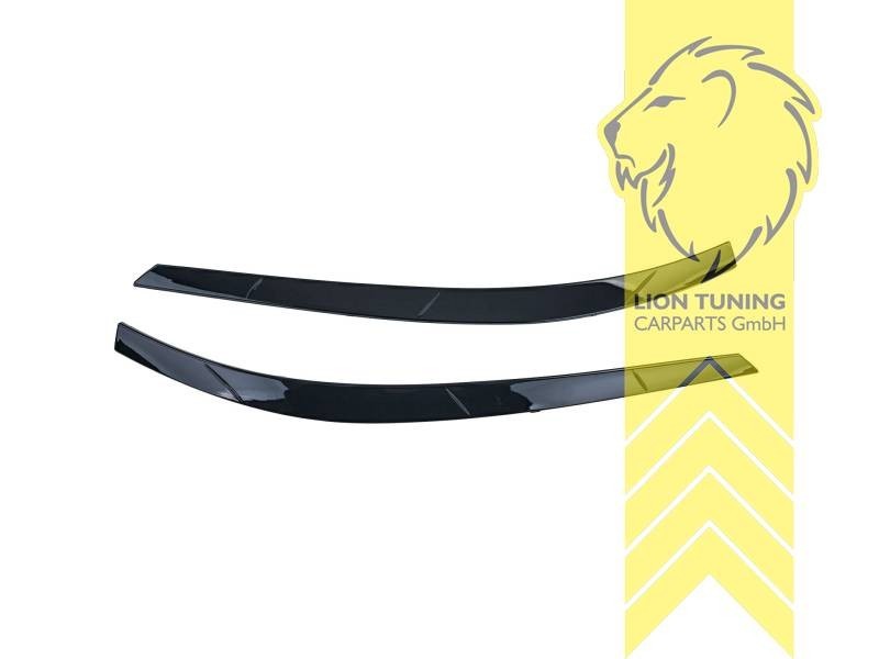 LT Headlight eyebrow covers shades trims VW Tiguan AD1 20+ glossy black ABS