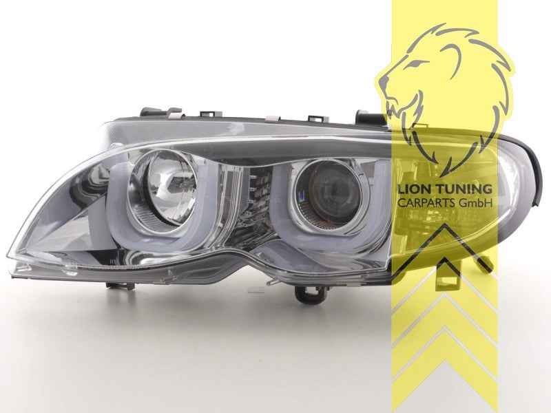 LTG Pair Aftermarket LED DRL Headlights BMW E46 Sedan Touring Facelift 01-05 LHD