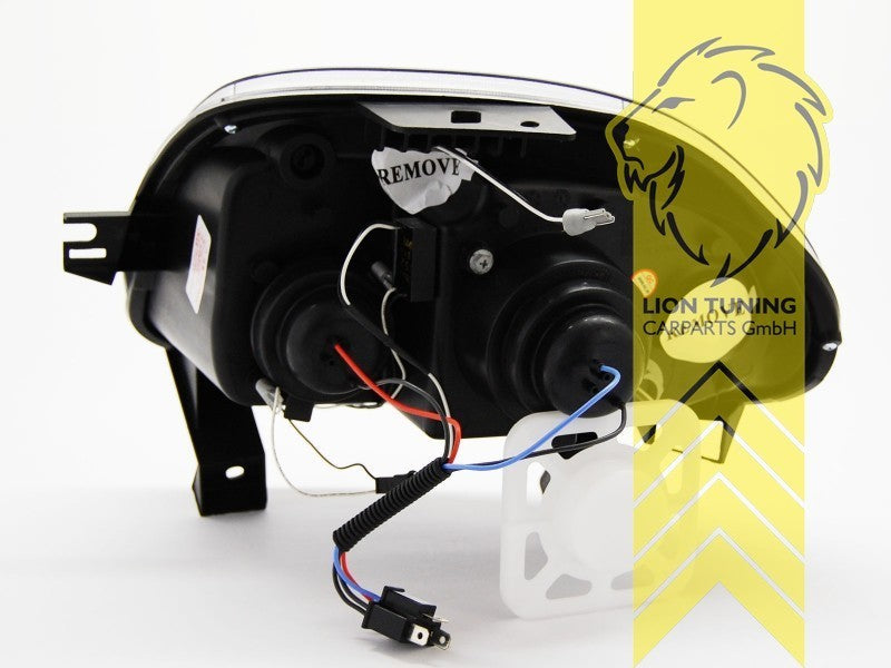 LT LED DRL Lightbar Headlights Renault Clio B chrome BB CB LB S 98-01 LHD