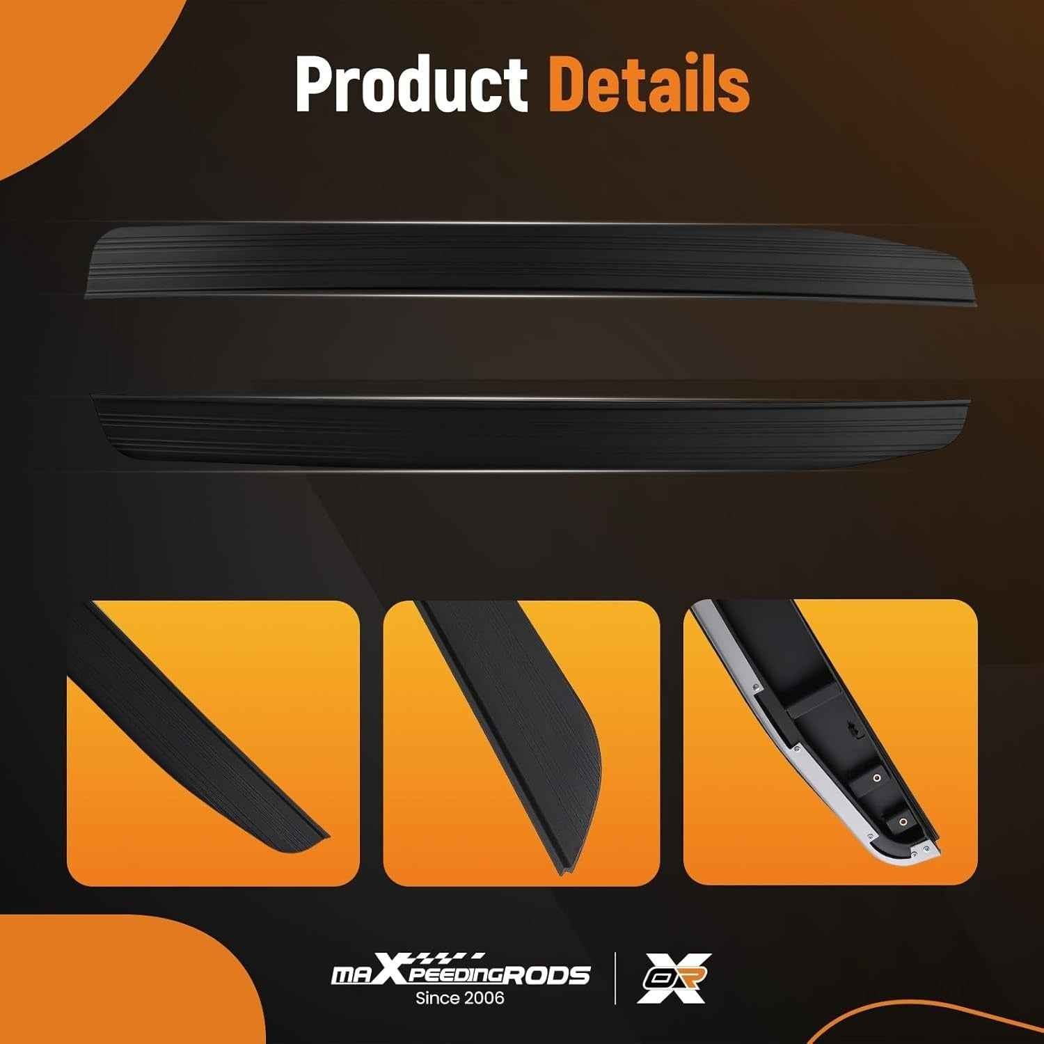 MXPR 2pc Side Steps Range Rover Sport Vogue L405 L494 13-22 Rails Running Boards