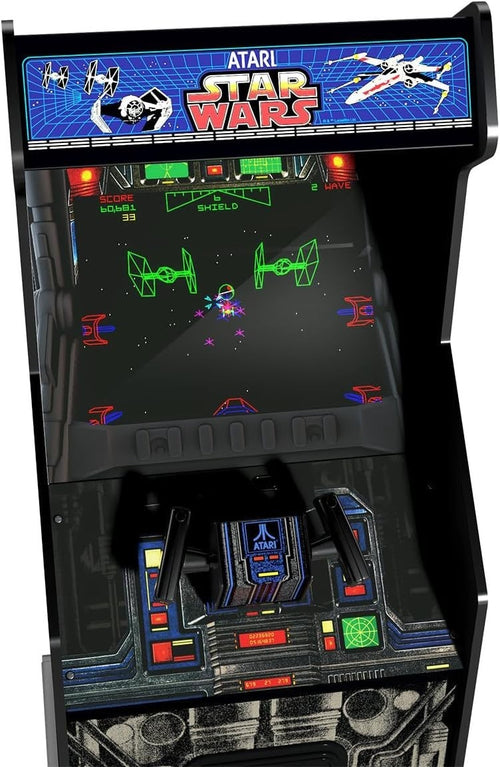 Arcade1Up Star Wars 3 in 1 17" Screen Arcade Machine 4 Fire Flight Yoke Light-Up