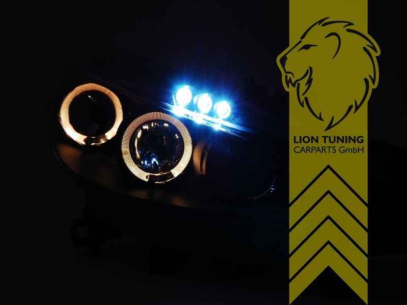 LTG Pair LED DRL U-Tube Headlights Peugeot 207 207CC Cabrio SW Break black LHD