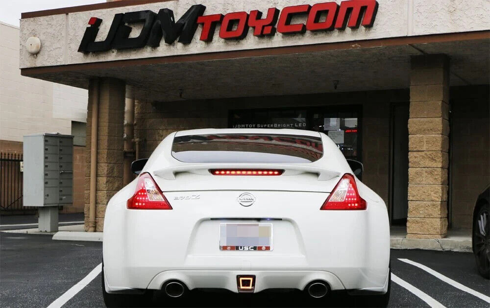 LED Rear Light Smoked Lens Rear Fog Brake Backup Reverse Lamps 09-20 370Z