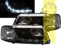 LT Pair LED DRL Lightbar Headlights Audi A3 8L black 96-00 LHD