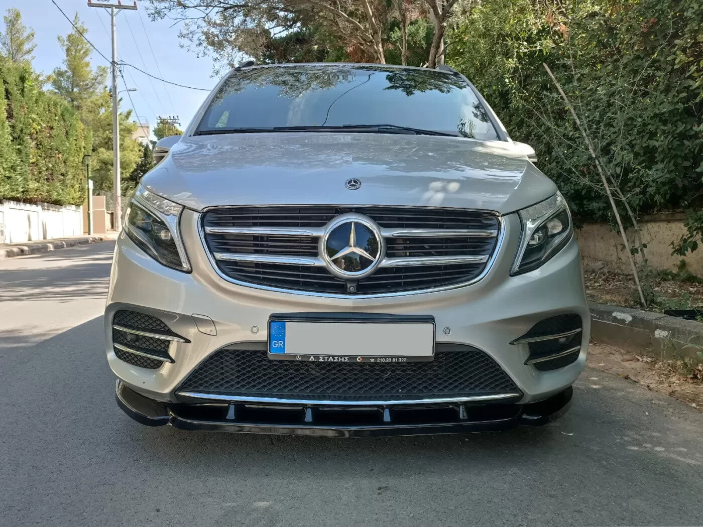 Motordrome Design Front Bumper Lower Splitter Mercedes V-Class W447 AMG-Line 14+