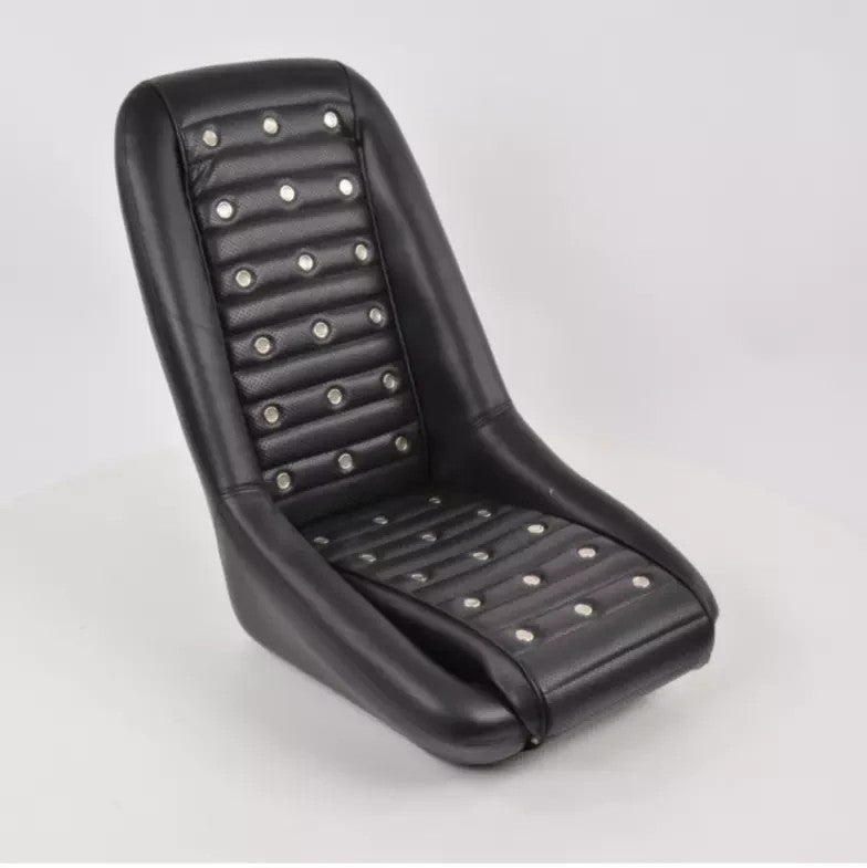 FKA Pair Bucket Seats Headrests Studded Classic Car Retro Kit Speedster Vintage