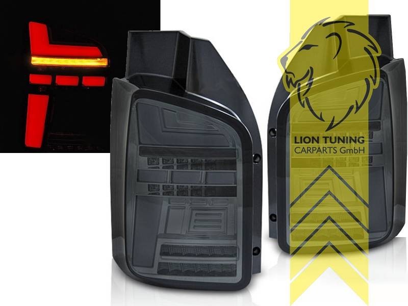 LT Pair LED Rear Lights VW T6 Bus Multivan Transporter dynamic for halogen LHD
