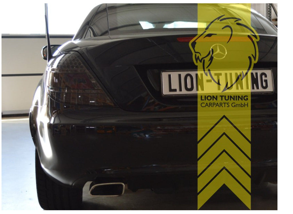 LT Pair LED Lightbar DRL Rear Lights Tail Lamps Mercedes Benz SLK R171 black LHD