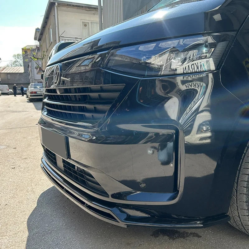 OW Front Bumper Splitter VW Transporter T7 24+ ABS Gloss Black