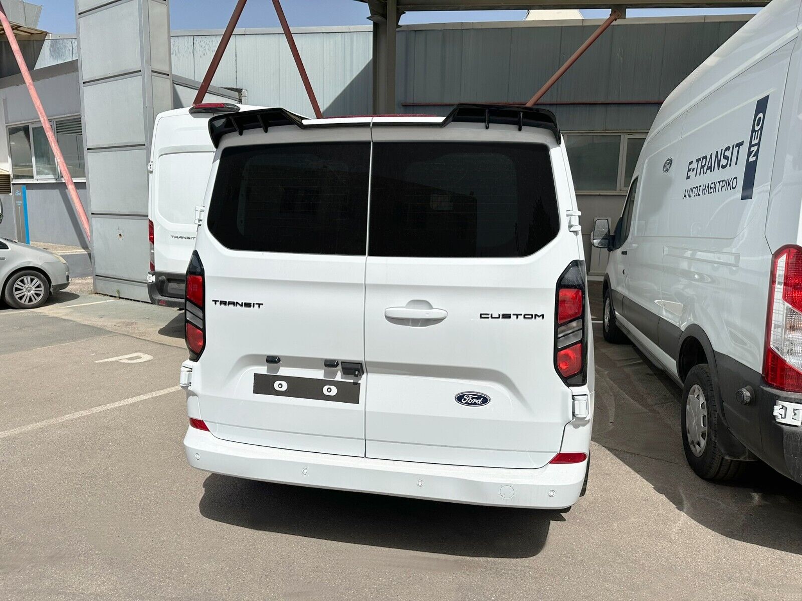 Motordrome Design Rear Wing Boot Roof Spoiler V.2 Barn Doors Ford Transit 2023+