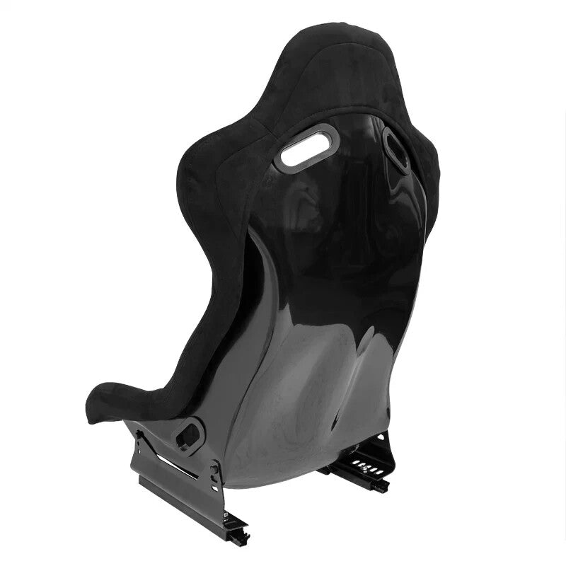 UK ATS x1 Individual Luxe Universal Sports Bucket Seat Black Diamond Stitch Alcantara