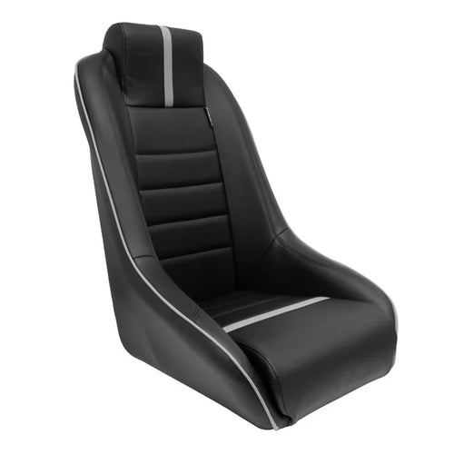 ATST x1 RS Universal Classic Bucket Seats Black Grey Synth leather + slides