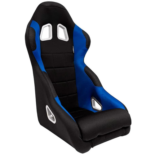 ATST x1 Fixed Back Drift Track Bucket Seat Black Blue Car Van Bus Sim + slides