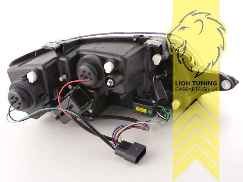 LTG Pair LED DRL Lightbar Headlights Audi TT 8N Coupe Cabrio 98-06 black LHD