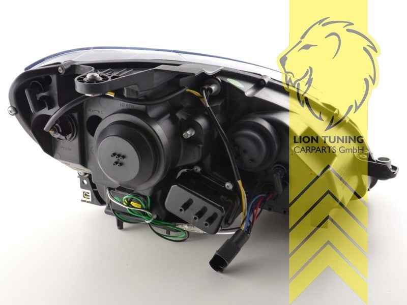 LT LED DRL Lightbar Headlights Mercedes Benz W204 S204 C-Class 07-10 chrome LHD
