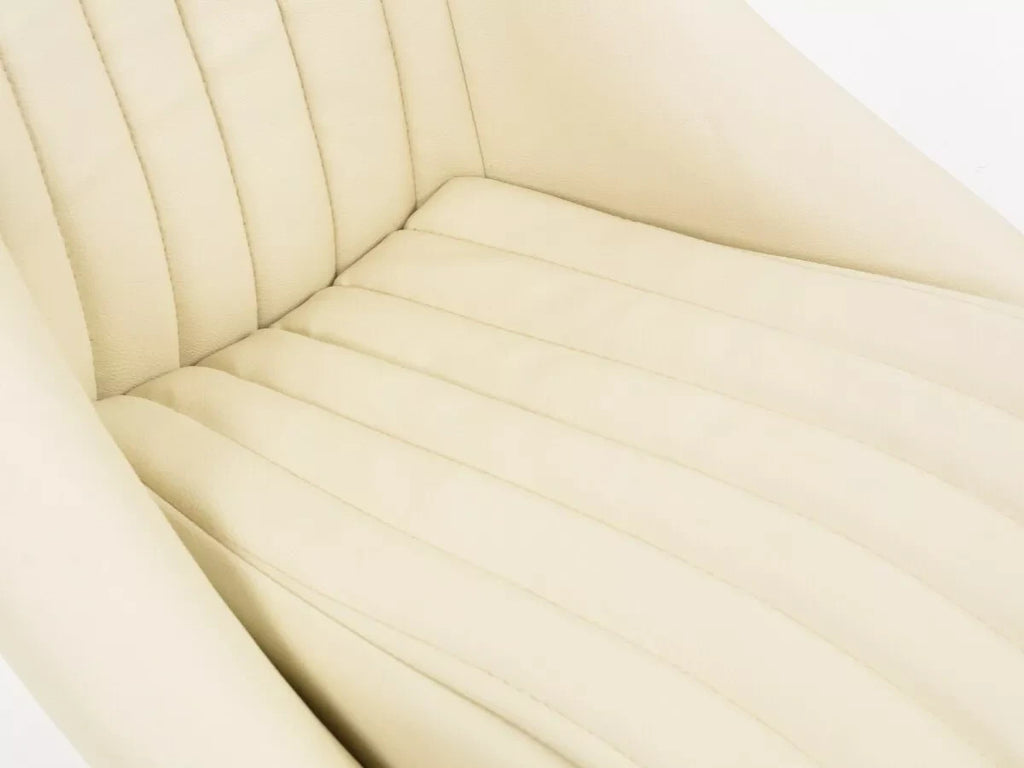 FKA Pair Beige Cream Ivory Bucket Seats Headrests Classic Car Retro Kit Vintage