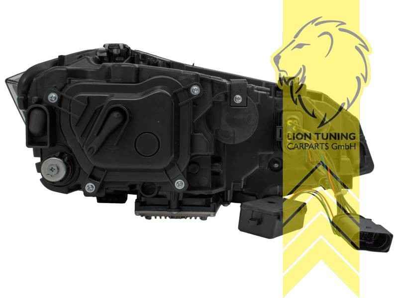 LT Pair LED Headlights Lightbar DRL VW Polo 2G AW AW1 BZ1 GTi 17+ Black Red LHD