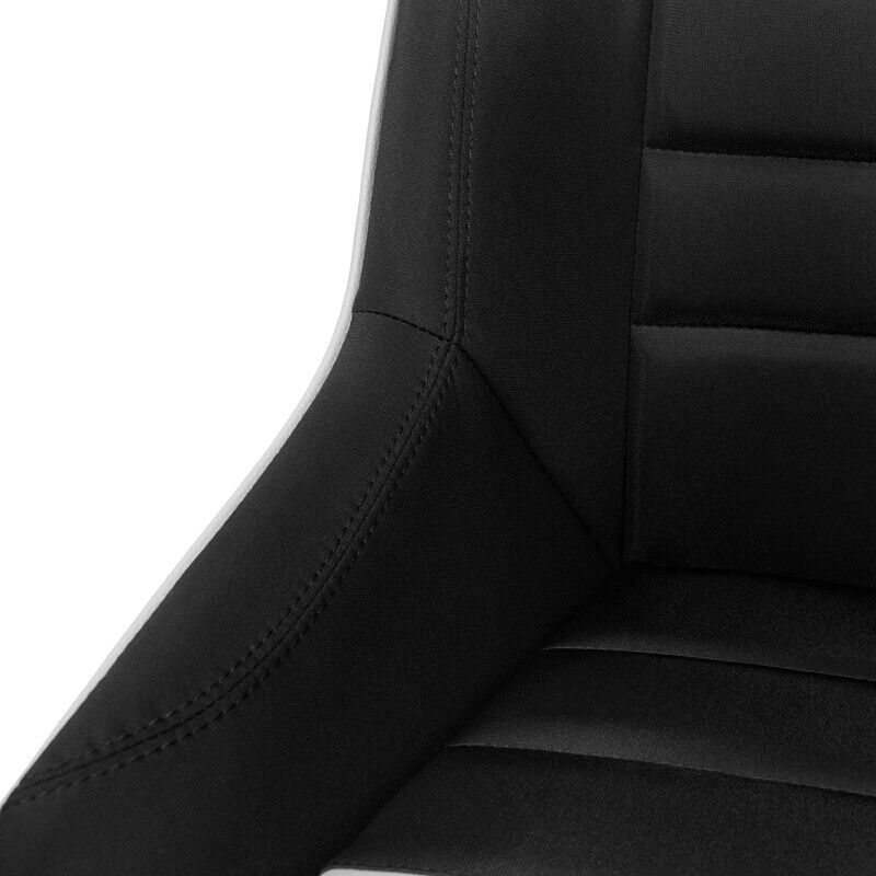 AS x1 Univ Classic RS Black Grey Car Retro Kit Fixed Back Bucket Seat + slides