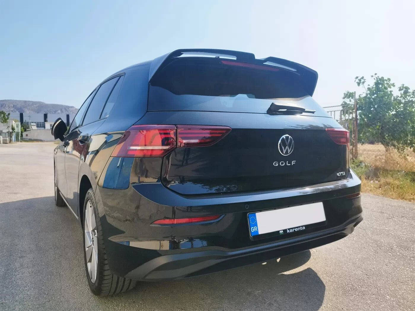 Motordrome Design Rear Wing Boot Hatch Spoiler VW Golf Mk8 V2 Gloss Black ABS