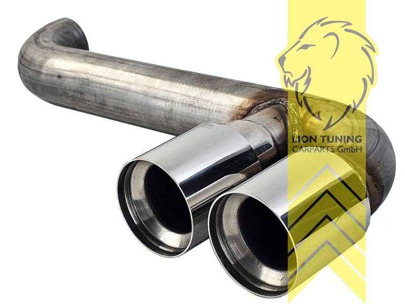 LTG Stainless steel exhaust tailpipe Twin Pipe Mini Cooper S JCW F56 F57 14-18